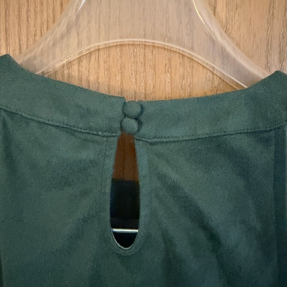 ALTAR’D STATE Micro Suede High Neck Sleeveless Olive Forest Green Blouse Top L - Picture 5 of 8